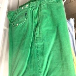 Polo Ralph Lauren,  Kelly Green Khaki Pants - 38 x 30